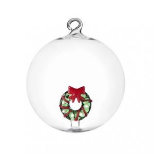 Ichendorf Christmas Xmas Tales Pallina di Natale Ghiarlanda natalizia 8cm Vetro Borosilicato