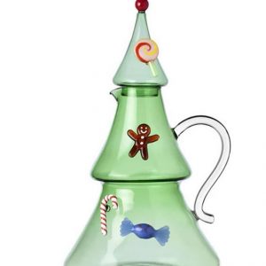 Ichendorf Schiaccianoci Brocca con manico e coperchio albero natale vetro