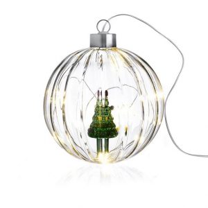 Ichendorf Woodland Tales Lampada Pallina di Natale Albero 12cm Vetro palla
