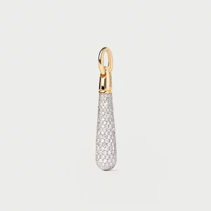 PDPAOLA Ciondolo pavè drop argento 925