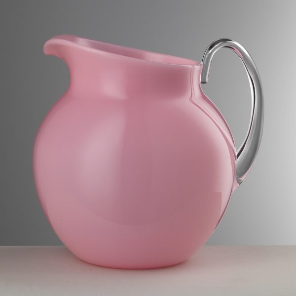 Mario Luca Giusti Pallina Caraffa brocca con manico tonda 2000ml rosa