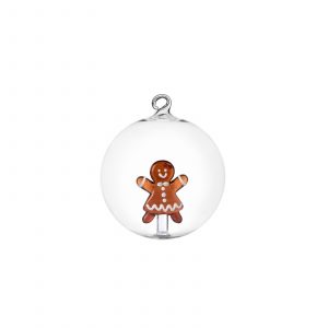 Ichendorf Christmas Xmas Tales Pallina di Natale Mrs pan di zenzero 8cm Vetro Borosilicato