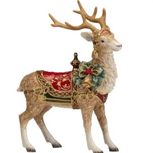 Fitz And Floyd Renna Decorativa Lamart 35×48 cm in porcellana 1023001