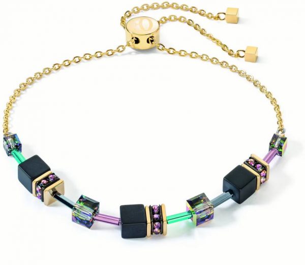 Coeur de Lion Bracciale GeoCUBE® Iconic Pure black swarovski
