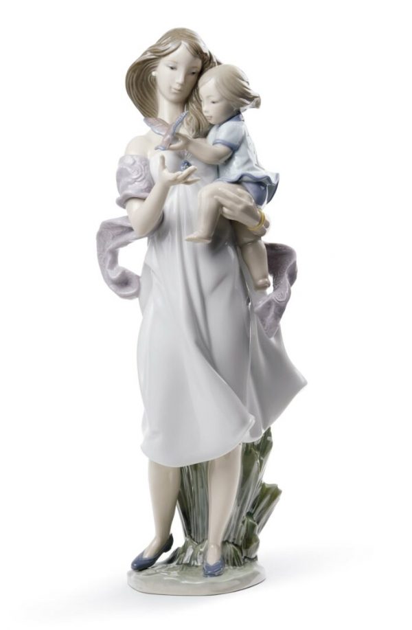 Lladrò Figurina Statuina Mira Mamma guarda mamma 01008715 porcellana