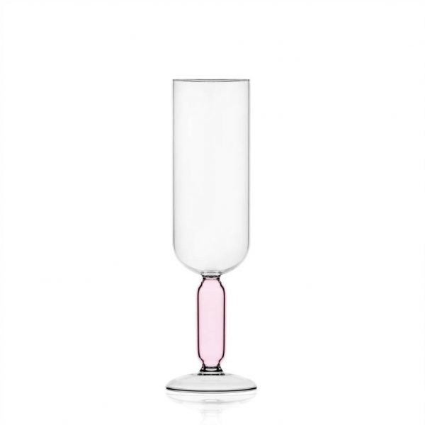 Ichendorf Calice Bloom rosa in Vetro borosilicato e Soffiato 6 pezzi