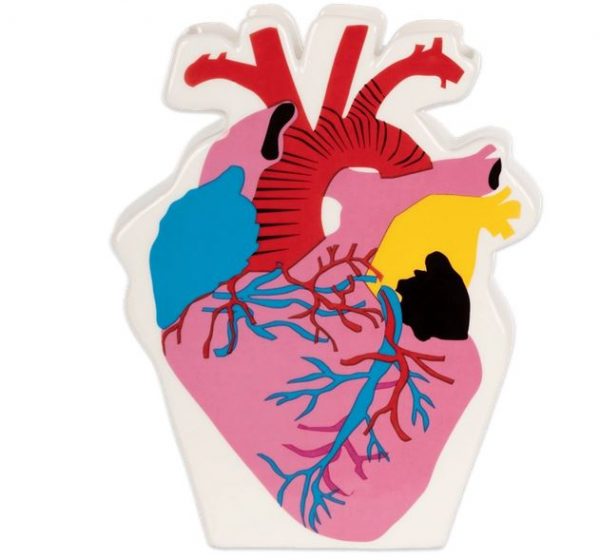 Kitsch Kitchen Vase Corazon vaso cuore anatomico