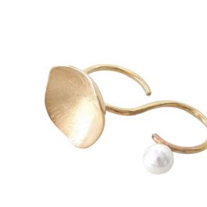 Lucedeimieiocchi Anello Coquille Argento 925 e perle Freshwater