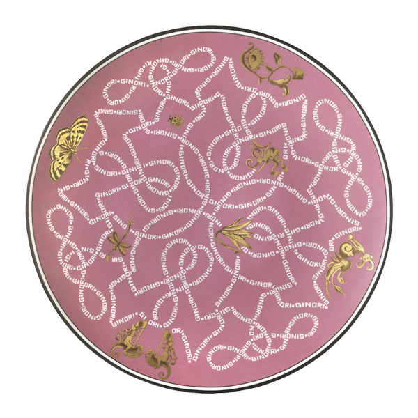 Ginori 1735 Arcadia piatto segnaposto centrotavola portata 33cm rosa