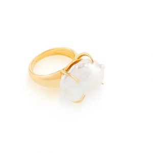 Lucedeimieiocchi Anello Clorinde Argento 925 e perle scaramazza