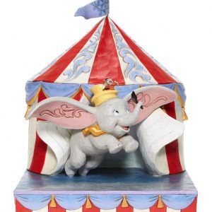 Disney Traditions jim shore Dumbo che vola con Timothy 24 cm 6008064 tenda circo
