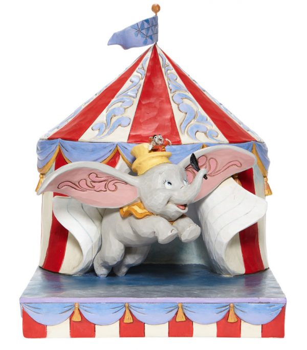 Disney Traditions jim shore Dumbo che vola con Timothy 24 cm 6008064 tenda circo