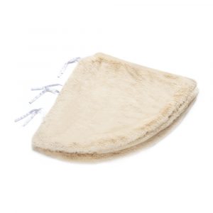 L'Oca Nera inea Caldo Natale ”Copribase Per Albero Beige” Ø88 cm sotto albero