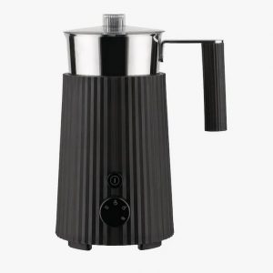 Alessi Montalatte Plissè in resina termoplastica MDL13 B latte schiuma Nero