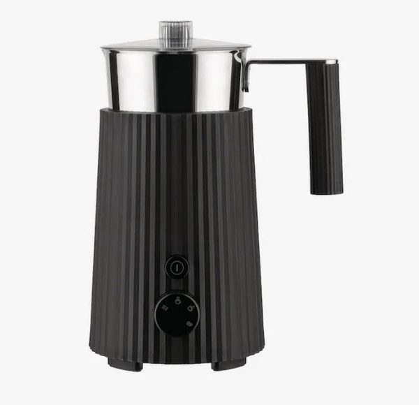Alessi Montalatte Plissè in resina termoplastica MDL13 B latte schiuma Nero