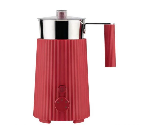 Alessi Montalatte Plissè in resina termoplastica MDL13 R latte schiuma Rosso