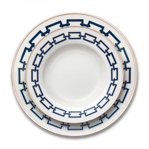 Ginori 1735 Catene blu set 5 pezzi porcellana piatti caffè