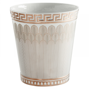 Ginori 1735 Magnifico vaso h 23 cm decorazione Platino porcellana