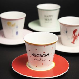 Blogo Tazza caffè con piattino tazzina Negroni