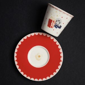 Blogo Tazza caffè con piattino tazzina Cinema
