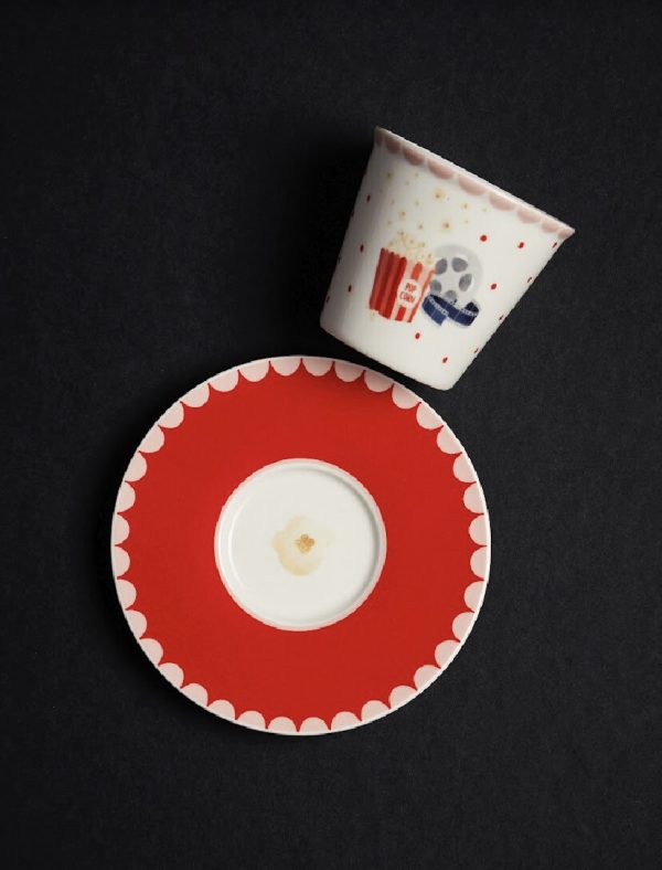 Blogo Tazza caffè con piattino tazzina Cinema