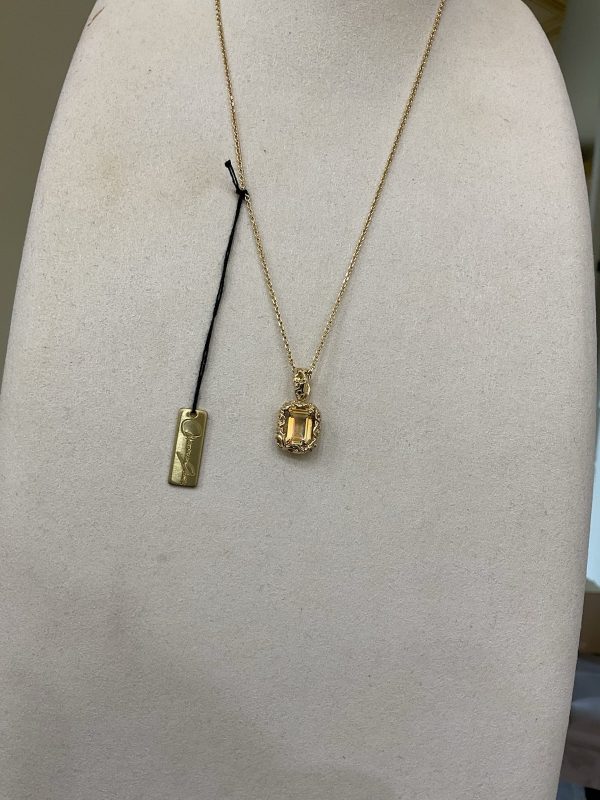 Maria e Luisa Jewels COLLANA CON PIASTRA INTAGLIATA Gold Pendente CA0126/V2/P - immagine 4