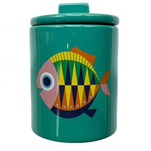 Kitsch Kitchen barattolo con coperchio Storage Jar Sealife Fish S