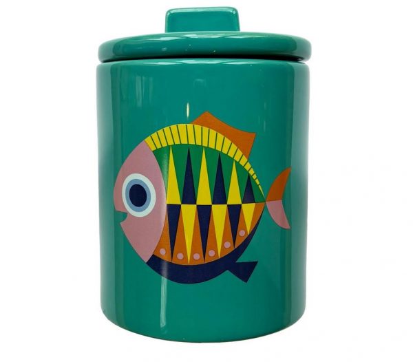 Kitsch Kitchen barattolo con coperchio Storage Jar Sealife Fish S
