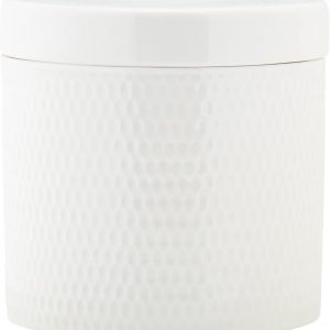 Maxwell&Williams Barattolo in porcellana bianca diamond con coperchio