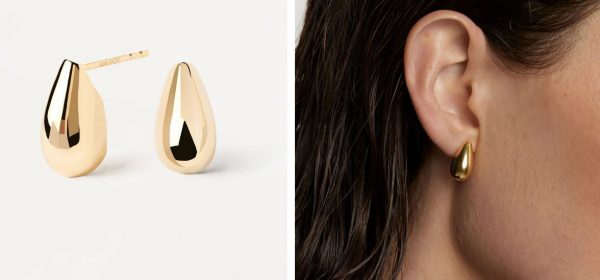 PDPAOLA Orecchini Sugar drop medium Argento 925 goccia