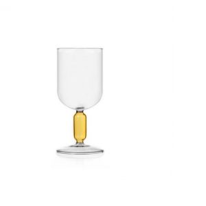 Ichendorf Calice Bloom Giallo in Vetro borosilicato e Soffiato 6 pezzi