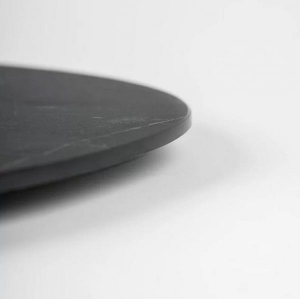 Knindustrie Materials Vassoio Girevole in gres porcellanato 50cm nero - immagine 2