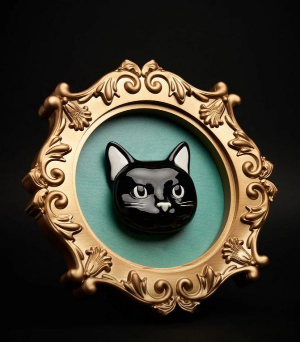 Blogo Design PIPPO GREEN frame quadro cornice 24.5*26cm GATTO