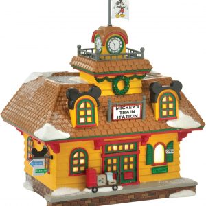 Department 56 Disney Village Mickey's Train Station stazione treni topolino
