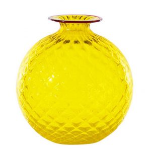 Venini MONOFIORE BALLOTON vaso vetro di Murano made in italy GINKGO BILOBA 20.5