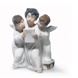 Lladrò Angelo Coro angeli porcellana angioletto Statua Figurina 01004542