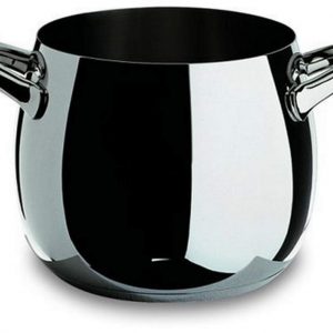 Alessi Mami pentola alta con due manici in acciaio 20cm