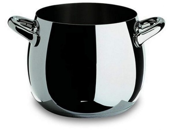 Alessi Mami pentola alta con due manici in acciaio 20cm