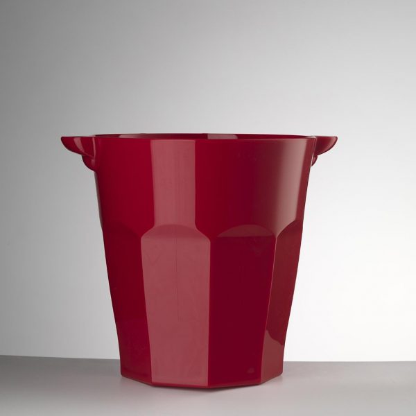 Mario Luca Giusti Porta Bottiglie Smalto Rosso glacette acrilico champagne