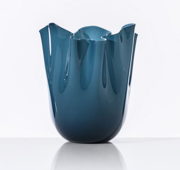 Venini Fazzoletto Orizzonte vaso vetro di Murano made in italy cm 31
