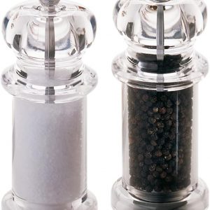 Maxwell & Williams Set 2 Pz Macina Sale e Pepe H14 cm in acrilico trasparente
