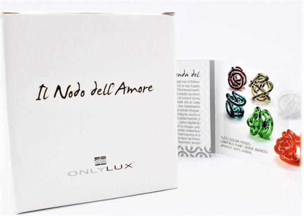 Bomboniere Onlylux Nodo dell'amore in vetro compreso di confezione 8cm - immagine 2