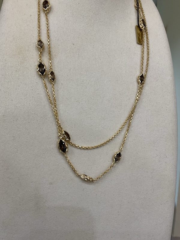 Maria e Luisa Jewels Collana Shri Lunga 15 Pietre Gold 110cm CA0191/V1/P - immagine 3