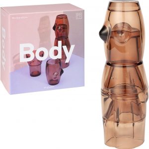 Doiy Bicchieri Body set bicchieri impilabili corpo nudo vetro