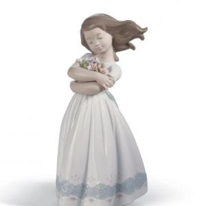 Lladrò Figurina Bimba Tenera innocenza in porcellana 01008248