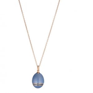 Tsars Collection Collana Romanov Collection argento azzurro cerchio rotante zirconato