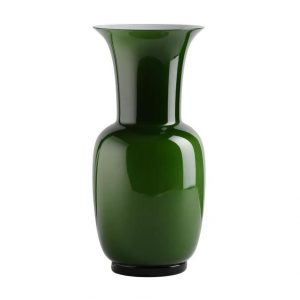 Venini Vaso Opalino Medium Verde Mela 706.22 Venini Vetro Murano