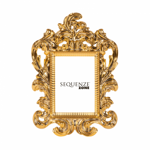 Sequenze - Portafoto/Specchio Color Zone in resina oro cornice 10*15cm frame fot
