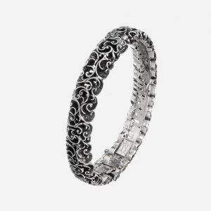Maria e Luisa Jewels Bracciale a manetta stretta larghezza maggiorata in argento
