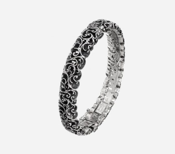 Maria e Luisa Jewels Bracciale a manetta stretta larghezza maggiorata in argento